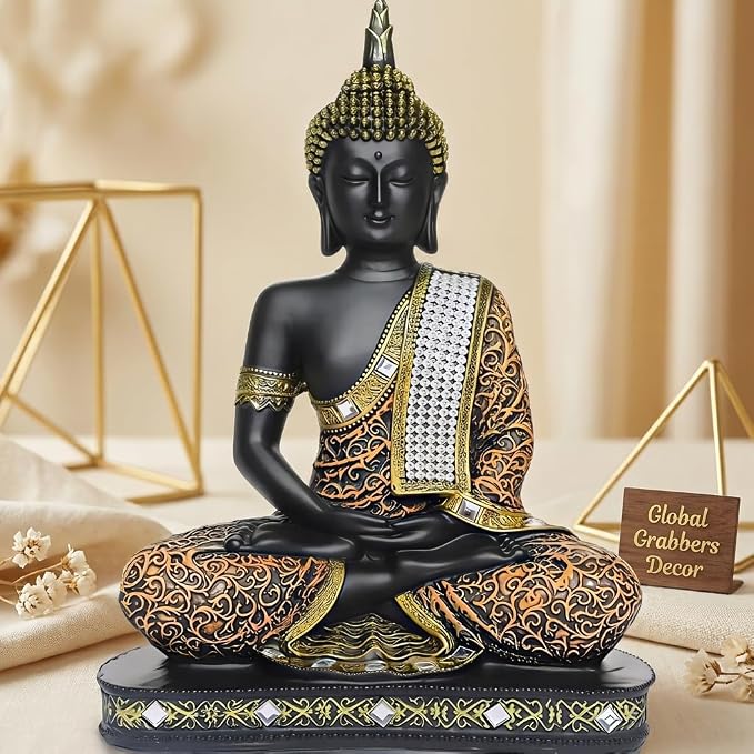 Meditating Sitting Buddha Idol Statue
